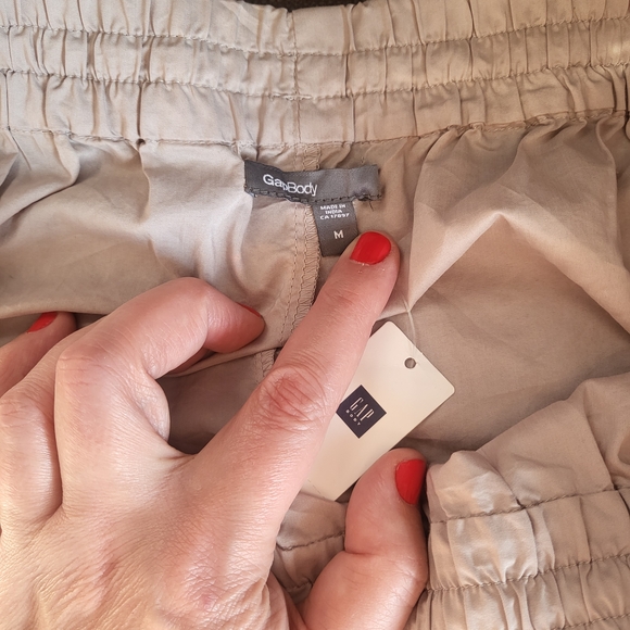 High-Low Drawstring Skirt in Cream - Picture 2 of 2